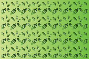 Vector green leaf patterns are good for digital and print out needs