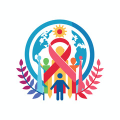 creative Logo and Quote for Human Rights Advocacy Worldwide