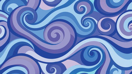 Fototapeta premium abstract blue background with waves
