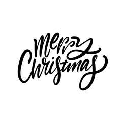 Merry Christmas Enjoy a beautiful Handwritten Typography Design that conveys festive joy