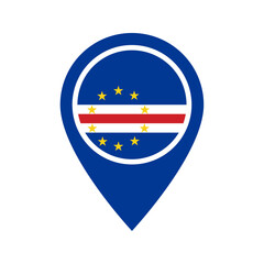 Cape Verde flag location icon