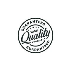 Quality  product guarantee label vector illustration