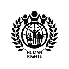 creative Logo and Quote for Human Rights Advocacy Worldwide