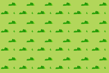 Cute green crocodile pattern illustration, animal pattern