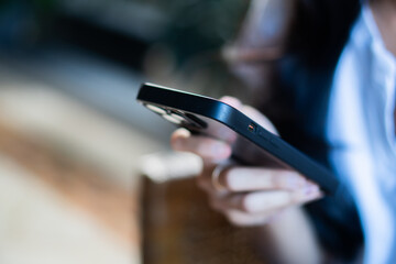 Close-up of a Person Holding a Smart phone