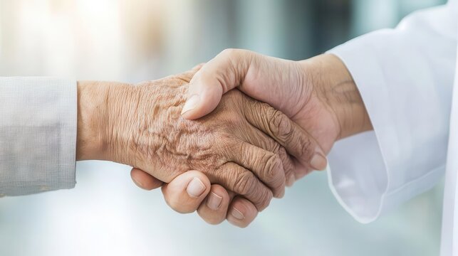 Elderly patient and doctor discussing longterm care plan, fostering a deep sense of trust, doctor and patient, trust, elderly care