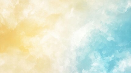 Watercolor background blending blue and yellow with copy space, great for posters, website headers, or social media campaigns