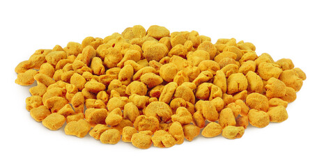 Bee pollen grains isolated on white background