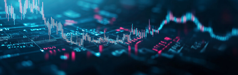 Trading Background. Abstract web banner