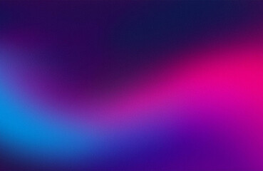 Dark purple pink blue color gradient background blurred neon color flow, grainy texture effect, futuristic banner design