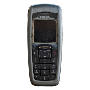 Old NOKIA 2600. Old cell phone, NOKIA 2600, with white isolated background.