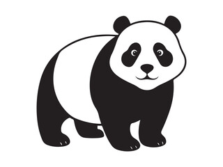 panda bear vector design illustration isolated on a white background
