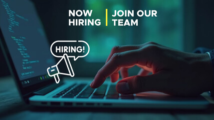 Naklejka premium Looking for Talented Individuals We Are Hiring