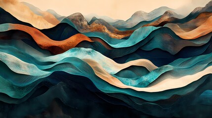 background with waves