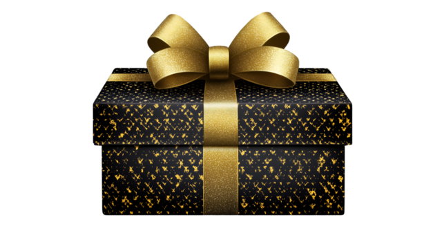 Christmas Gift Boxes Isolated on Transparent PNG.