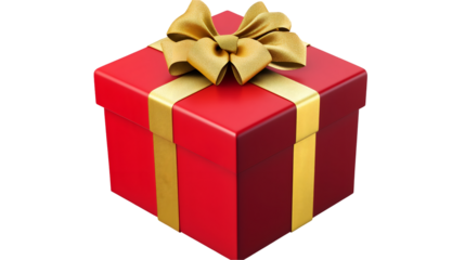 Christmas Gift Boxes Isolated on Transparent PNG.