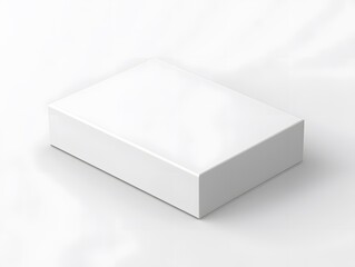 Naklejka premium Clean Mockup of a Blank Packaging Box on White Background