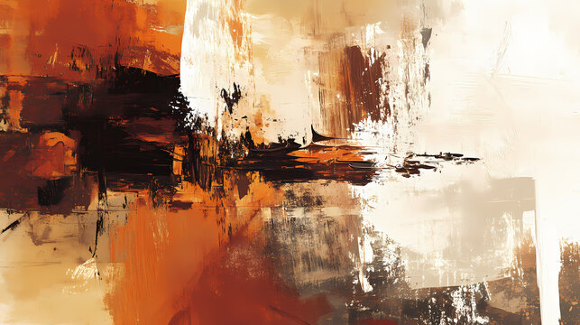 High-resolution abstract fine art painting. brown expressionism abstract figurative painting. perfect for your wall art. Abstract Expressionism. Illustration