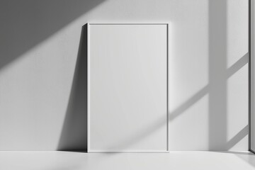 Fototapeta premium A3 Poster Mockup on White Background created with Generative AI