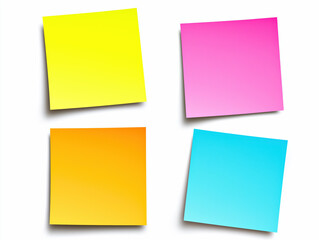 Fototapeta premium Colorful Sticky Notes, Post-It, Stick Notes, Office Or Home Us