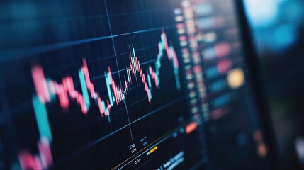 Financial Data Chart with Market Trends and Analysis