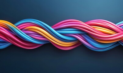 Realistic electrical wires flexible network, Generative AI