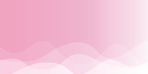 Colorful abstract pink wave pattern vector on pink gradient background, minimal waves with screen layers
