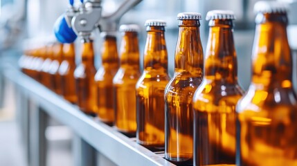 Beer Bottling Process in Glass Containers