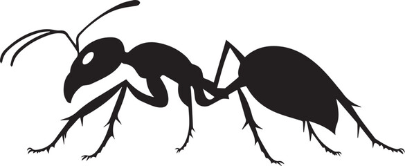 Black Insect vector icons silhouettes