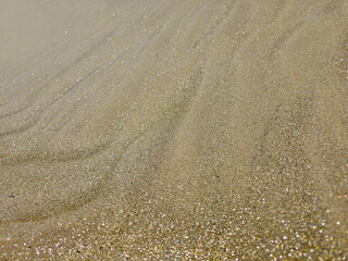 Waves of sand loose sand