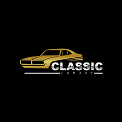 Fototapeta premium Premium Vector Classic car logo