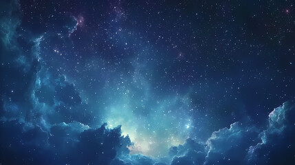 Obraz premium Starry night sky with stars, canvas texture. Starry Night Sky. Illustration