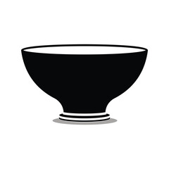 Bowl icon, kitchenware vector illustration. Bowl with chopsticks icon.