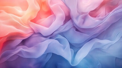 Obraz premium Soft Pastel Fabric Texture in Gentle Waves