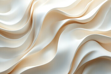 Fototapeta premium Abstract art of flowing lines symbolizing calm breathing, rhythmic harmony, soft and fluid