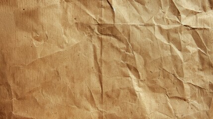 Obraz premium Wrinkled brown paper texture background. Design for poster, banner, and print.
