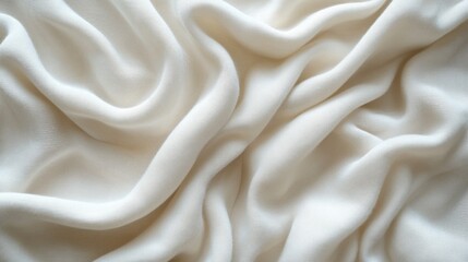 Obraz premium A white towel with a wrinkled texture