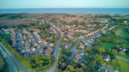 aerial photo of Kessingland in Suffolk