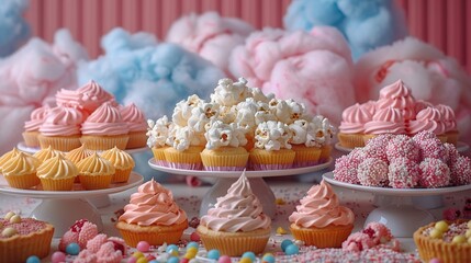 Cupcakes and Candy Buffet