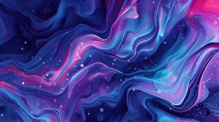 Fototapeta premium A visual representation of machine learning in art, with abstract designs that adapt and shift, mimicking the process of learning and prediction.