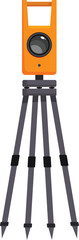 Fototapeta premium Modern digital tacheometer on tripod, used in geodetic surveying for accurate angle, distance, and elevation measurements