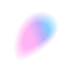 Pink blue Gradient element, soft color gradation circle with grain noise texture. Minimalistic vector abstract watercolor holographic blur. Color gradient soft blend mesh of blue iridescent colors