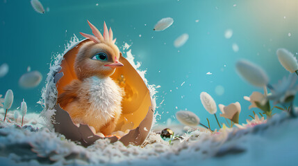 super chicks that hatch from egg shells