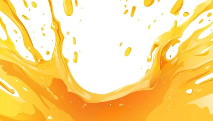 Vector background of a yellow splash, with white space in the center, in a...