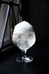 cocktail with ice, cocktail, bar, cocktail bar, specialty cocktail, beverage, drink, glass, alcohol, ice