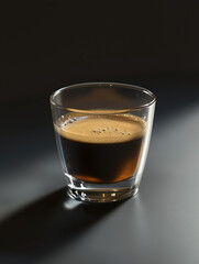 1 shot of hot espresso