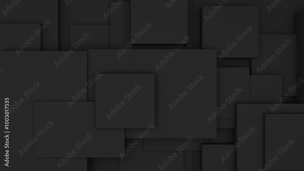 Poster abstract geometric shape background black square used in graphics or background images to add variou