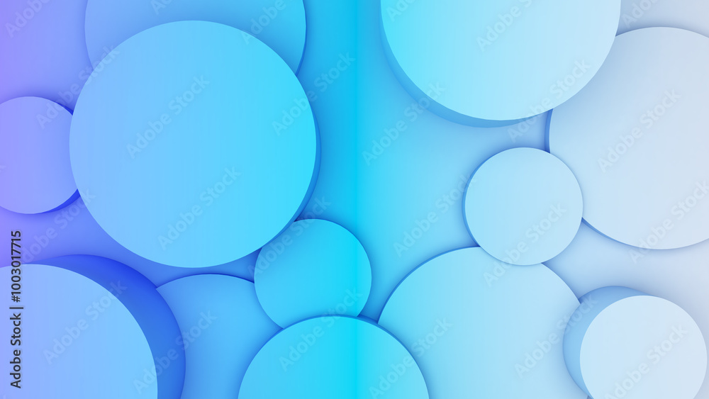 Poster abstract geometric background shapes colour circle in relief, both high and low used to add differen