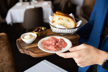 charcuterie, meats, cheese, meat, cheese, olive, olives, pita, lunch, snack, Mediterranean, Mediterranean food, mezzo, prosciutto, happy hour, meal, food, plate, cuisine, restaurant, focaccia 