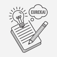 Hand draw detailed personal journal pages outline illustration, pencil, pen, paper, concept, 